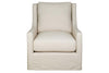 Image of Charlene "Quick Ship" Slipcovered **Swivel/Glider** Accent Chair