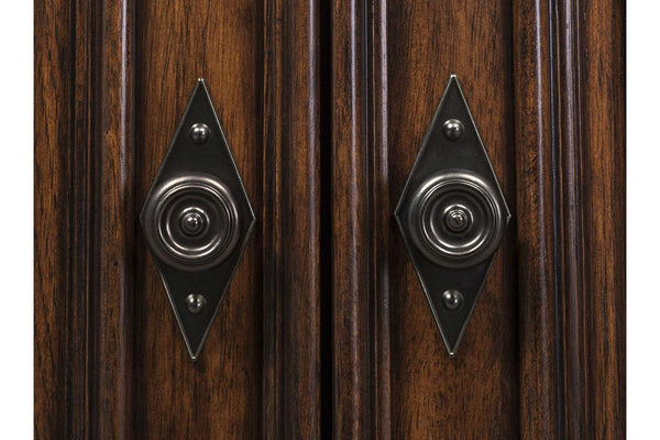 Chauncey Traditional Door Storage Dining Buffet With Antique Brownstone Finish