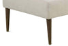 Image of Cleo 52 Inch Large Biscuit Tufted Fabric Upholstered Ottoman
