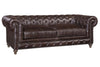 Image of Cornelius 90" Inch "Quick Ship" Tufted Leather Chesterfield Sofa-OUT OF STOCK UNTIL 10/22/2021