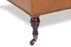 Image of Crispin 48 Inch Rectangular Deep Button Tufted Ottoman With Nailhead Trim