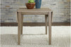 Image of Cyrus 3 Piece Drop Leaf Dining Table Set In Sandstone Finish With Slat Back Side Chairs