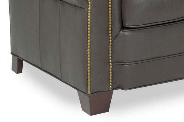 Davis Traditional Leather Loveseat