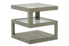 Image of Delta Modern Metal And Wood Occasional Table Collection