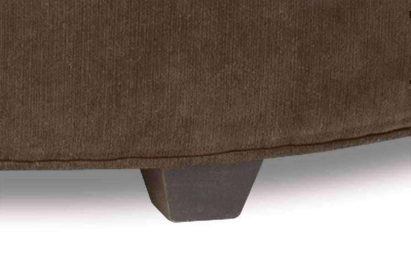 Dexter 36 Inch Round Large Fabric Upholstered Storage Ottoman