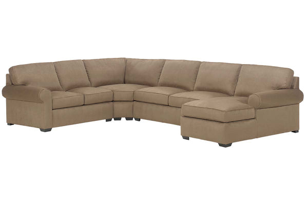 Dillon Fabric Upholstered Transitional Sectional Sofa