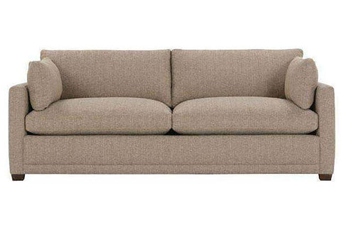 Donna 88 Inch Two Cushion Fabric Sofa With Track Arms