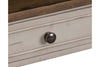 Image of Dorchester Antique White With Tobacco Accents End Table With Single Drawer And Shelf