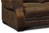 Image of Dorsey Rio Coyote Distressed Leather Key Arm Loveseat