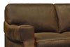 Image of Dorsey 90 Inch Leather Key Arm Sofa