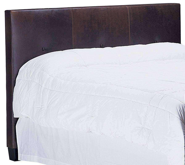 Upholstered Bed Drake "Designer Style" Leather Panel Headboard With Buttons