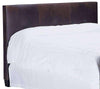 Image of Upholstered Bed Drake "Designer Style" Leather Panel Headboard With Buttons