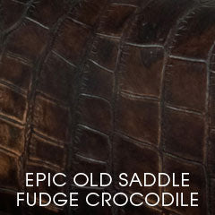 Herbert Old Saddle Brown Fudge "Quick Ship" Tight Back Square Leather Accent Chair With Nails