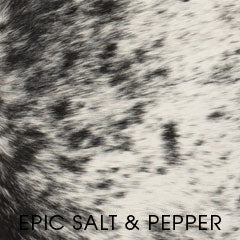 Simpson Legendary Graphite "Quick Ship" Salt & Pepper Hair On Hide Leather Accent Chair