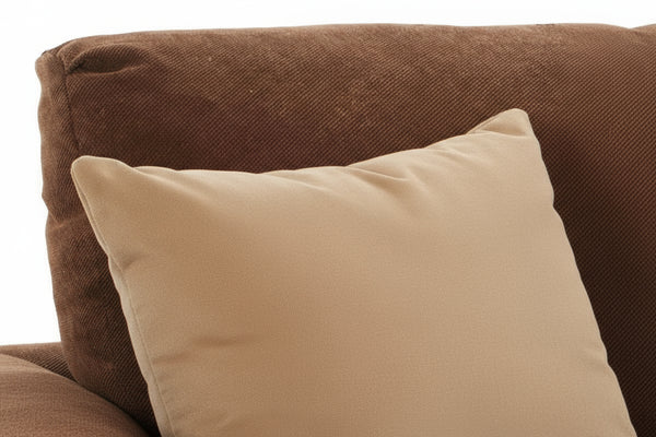 City 77 Inch Queen Size Small Spaces Fabric Pillow Back Sofa Sleeper