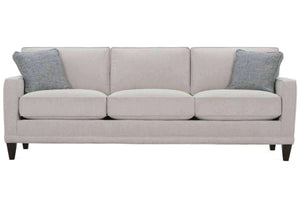 Janice III 89 Inch "Designer Style" Contemporary 3-Seat Fabric Upholstered Sofa