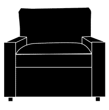 Jennifer "Designer Style" Track Arm Fabric Upholstered Chair