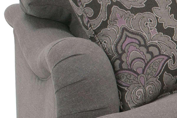 Kristen 86 Inch Upholstered English Arm Three Seat Sofa