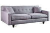 Image of Margo II 80 Inch Mid Century Modern Button Back Track Arm Fabric Sofa