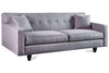 Image of Margo II 88 Inch Mid Century Modern Button Back Track Arm Fabric Sofa