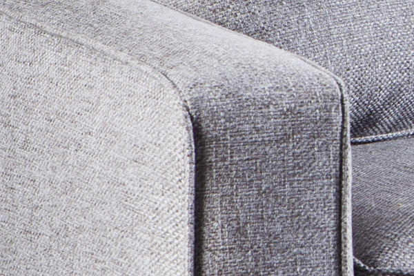 Margo II 80 Inch Mid Century Modern Button Back Track Arm Fabric Sofa