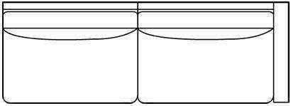 Fabric Sectional Sofa Faith "Designer Style" Fabric Right Arm Facing Large Sofa