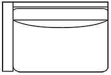 Fabric Sectional Sofa Hilda "Designer Style" Left Arm Facing Single Cushion Loveseat