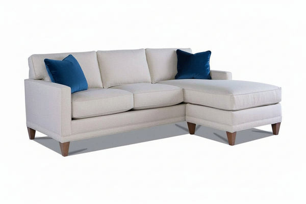 Janice Contemporary Sofa With Reversible Chaise Sectional