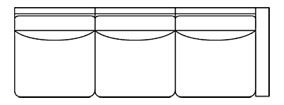 Fabric Sectional Sofa Margo "Designer Style" Right Arm Facing Sofa