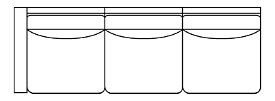 Fabric Sectional Sofa Solomon "Designer Style" Fabric Upholstered Left Arm Facing Sofa