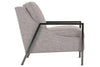 Image of Angie Fabric Chair With Burnished Steel Metal Frame