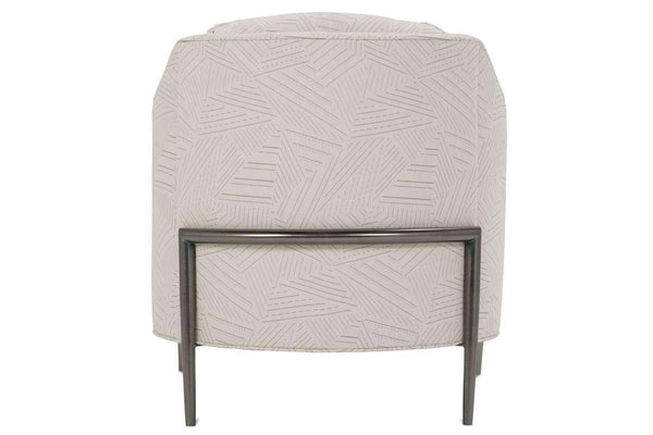 Joy Fabric Chair With Burnished Steel Metal Frame