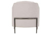 Image of Joy Fabric Chair With Burnished Steel Metal Frame
