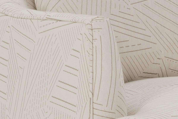 Joy Fabric Chair With Burnished Steel Metal Frame