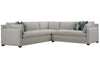 Image of Faith "Designer Style" Bench Seat Track Arm Fabric Sectional