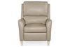 Image of Farrell Stone Leather Dual Power "Quick Ship" Transitional Recliner