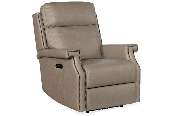 Galina Stone Leather "Quick Ship" Wall Hugger Power Recliner Chair
