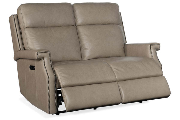 Galina Stone "Quick Ship" ZERO GRAVITY Wall Hugger Power Leather Reclining Loveseat