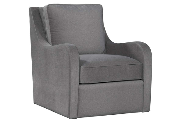 Galina "Quick Ship" Swivel Fabric Accent Chair