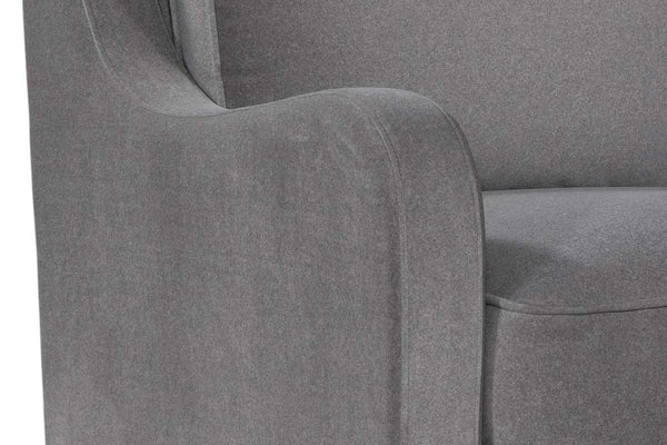 Galina "Quick Ship" Swivel Fabric Accent Chair