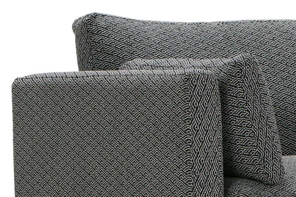 Georgia Two Piece Pillow Back Sectional With Chaise Bumper (Version 1 As Configured)