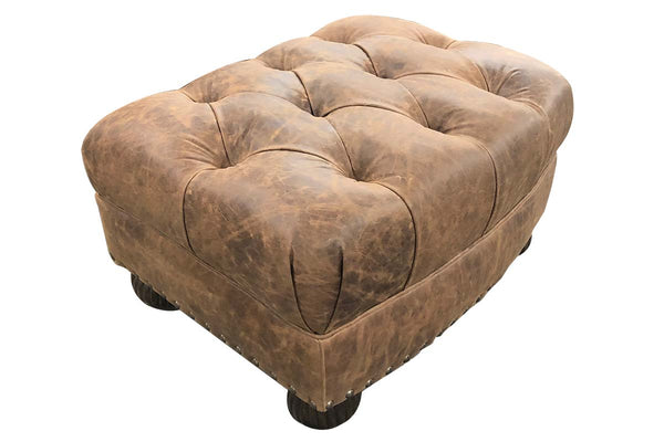 Gleason Large Tufted Leather Club Chair