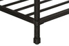 Image of Halstrom Industrial Style Wood And Metal End Table With Dark Oak Top And Shelf