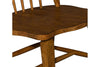 Image of Hampstead 7 Piece Leg Table Dining Set With Windsor Back Side And Arm Chairs In A Rustic Oak Finish