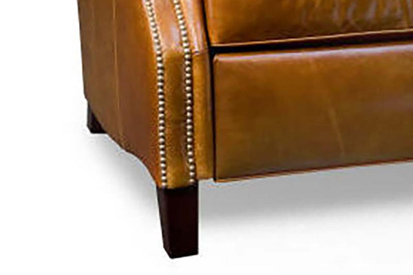 Hanover Big Man Large Oversized Pillow Back Leather Recliner