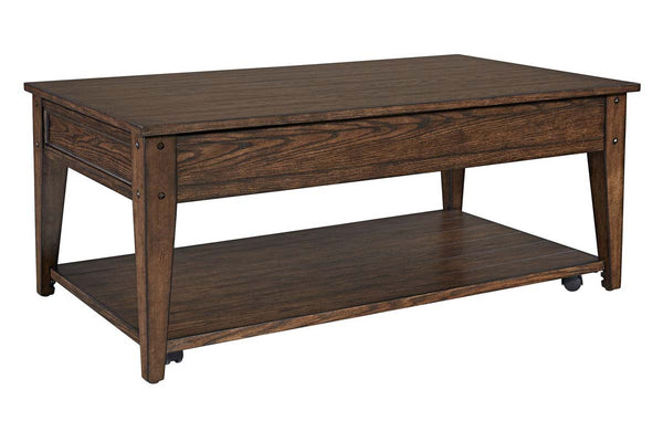 Harding Rustic Brown Oak Occasional Table Collection