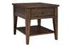 Image of Harding Rustic Brown Oak Occasional Table Collection