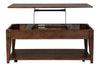 Image of Harding Rustic Brown Oak Occasional Table Collection
