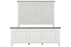 Image of Harper Queen Or King Wirebrushed White Panel Bed "Create Your Own Bedroom" Collection