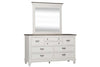 Image of Harper Queen Or King Wirebrushed White Panel Bed "Create Your Own Bedroom" Collection